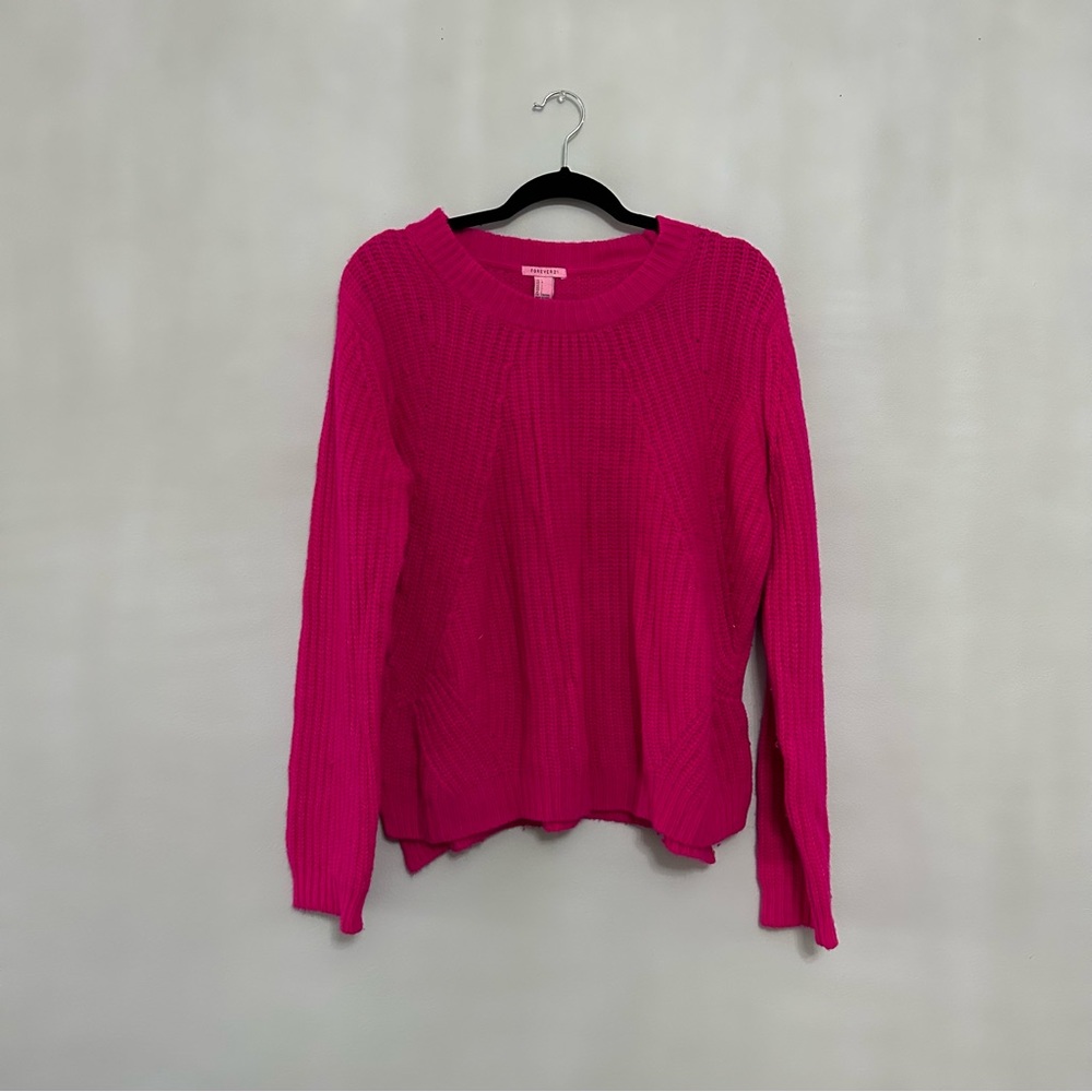 FOREVER21 NEON pink sweater